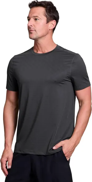 RBX Active Gym Shirt for Men, Short Sleeve Lightweight Stretch Jersey Mesh Quick Drying Crewneck Running Workout T-Shirt