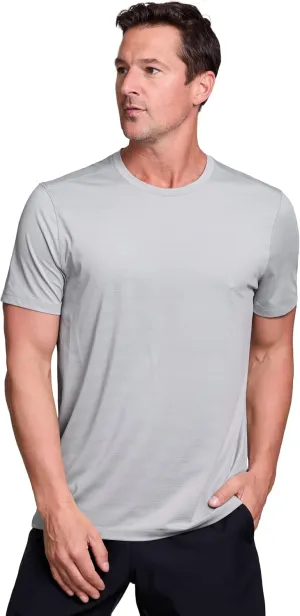 RBX Active Gym Shirt for Men, Short Sleeve Lightweight Stretch Jersey Mesh Quick Drying Crewneck Running Workout T-Shirt