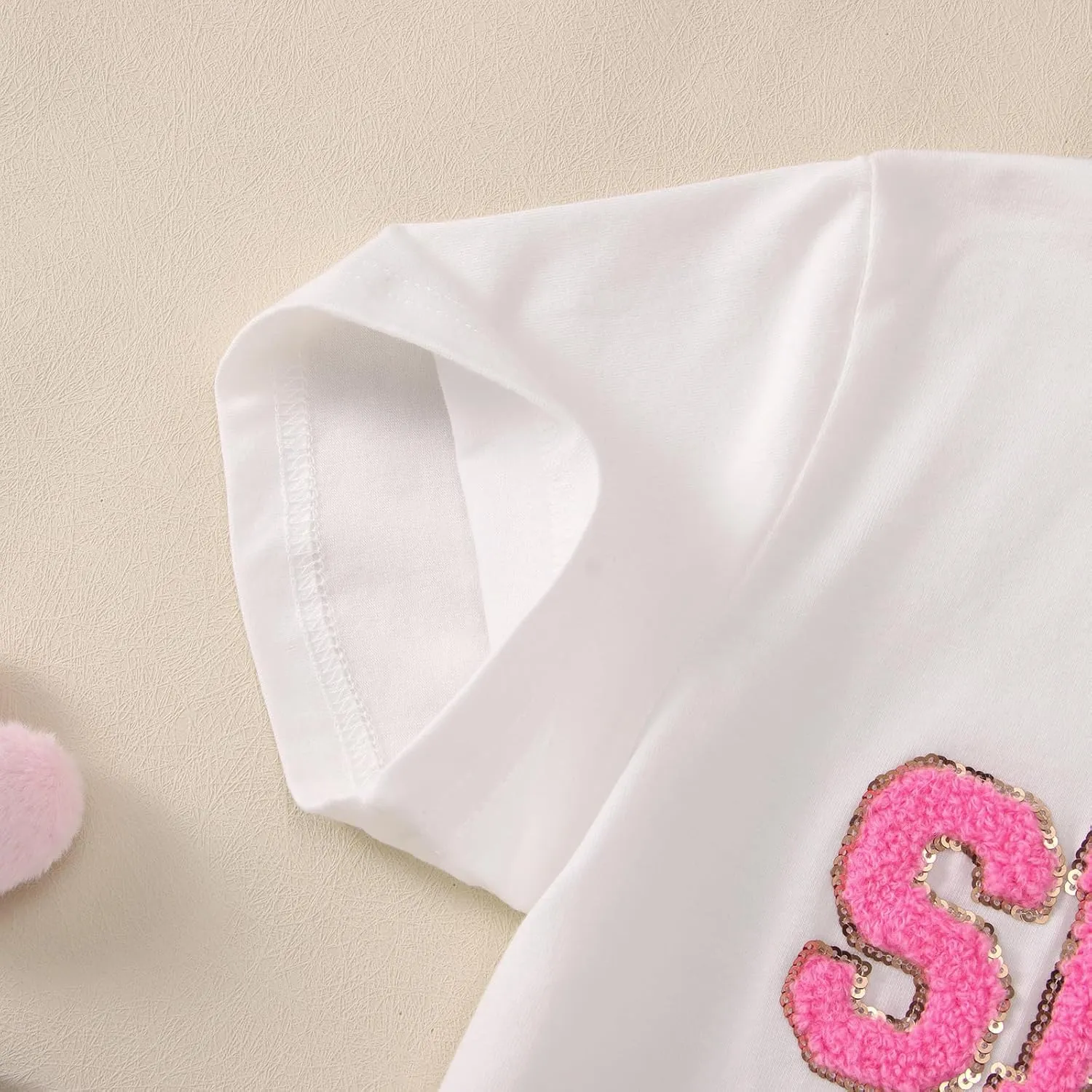 Ritatte Birthday Girl Shirt Kids Girls 5th 6th 7th 8th 9th 10th T-Shirts Sequin Embroidered Party Outfit 5-10 Years