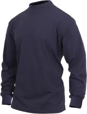 Rothco Mock Turtleneck Long Sleeve Mock Turtleneck Basic Solid Pullover Undershirt