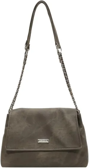 Suede Tote Bag Retro Vegan Leather Soft Shoulder Hobo Handbag Casual Stylish PU Purse Bags for Women Ladies