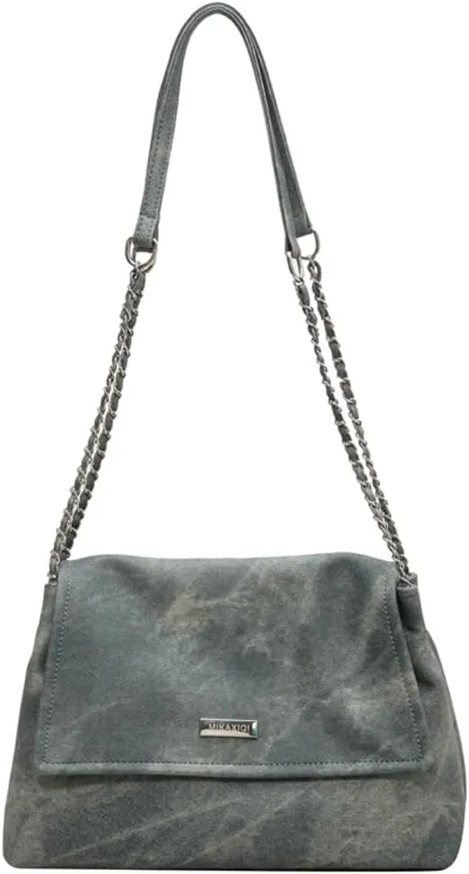 Suede Tote Bag Retro Vegan Leather Soft Shoulder Hobo Handbag Casual Stylish PU Purse Bags for Women Ladies