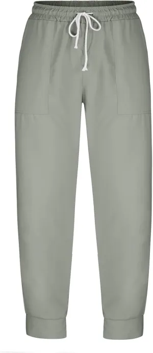 Sweat Pants for Mens Casual Drawstring Elastic Waist Solid Cargo Trousers Athletic-Fit Beam Feet Sport Pants