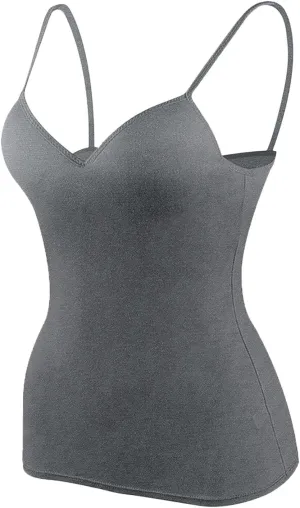 Tank Top with Built in Bra for Women Athletic Cute Cami Shirt 2025 Spring Summer Workout Camisoles Sleeveless Clothes