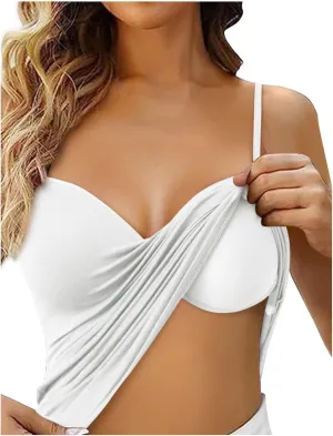 Tank Top with Built in Bra for Women Athletic Cute Cami Shirt 2025 Spring Summer Workout Camisoles Sleeveless Clothes