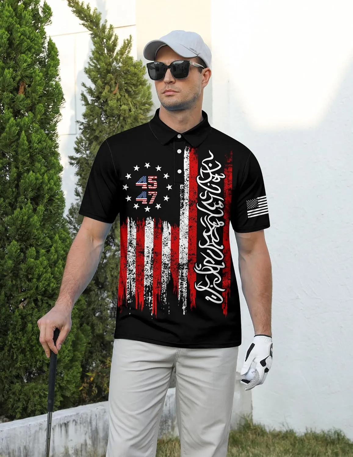 uideazone Golf Shirts for Men Dry Fit Polo Shirt Short Sleeve Moisture Wicking Golf Polos Performance Golf Tennis Shirt
