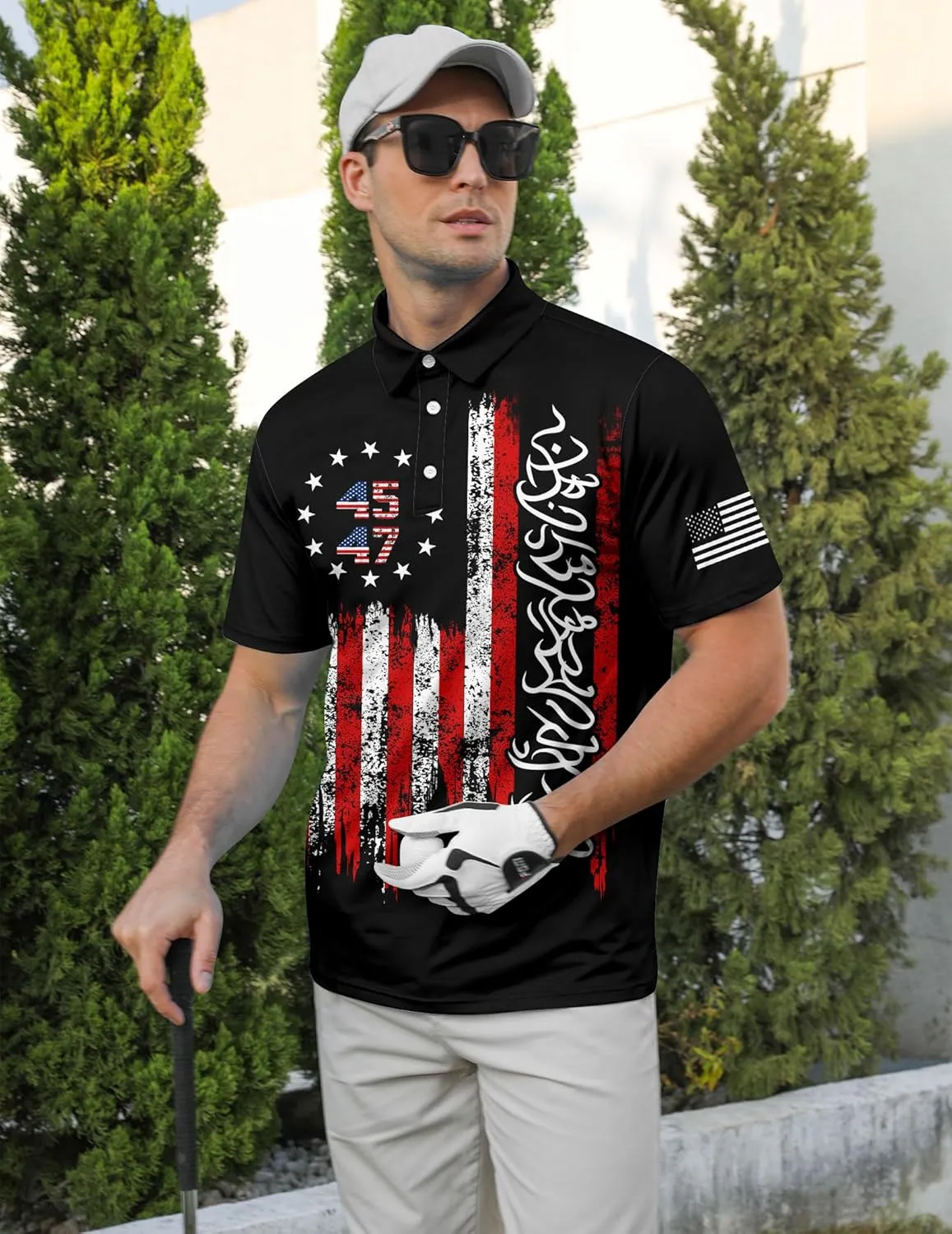 uideazone Golf Shirts for Men Dry Fit Polo Shirt Short Sleeve Moisture Wicking Golf Polos Performance Golf Tennis Shirt
