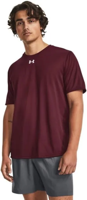 Under Armour Men's Team Tech Loose Cardinal Short Sleeve Shirt L