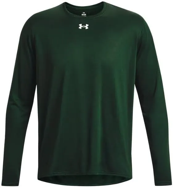 Under Armour Men's Team Tech Loose White/Grey Long Sleeve Shirt