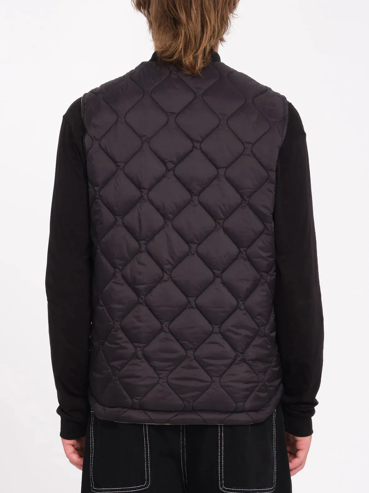 Volcom Men's Bowered Vest (Reversible) Jacket Wintermoss A1832402_WMS