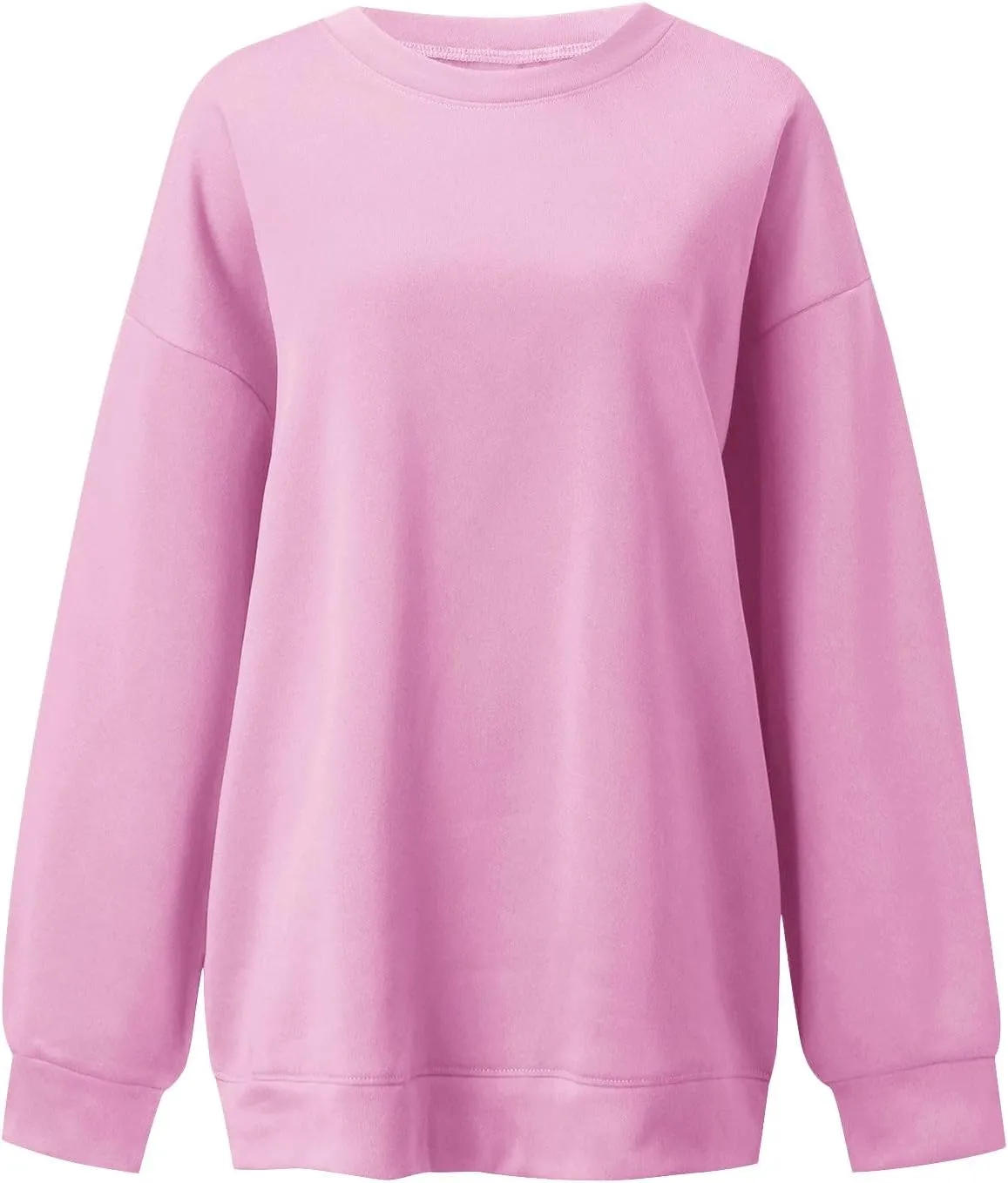 Women Oversized Sweatshirts Crewneck Fleece Hoodies Long Sleeve Pullover Top Fall Fashion Teen Girls Preppy Clothes