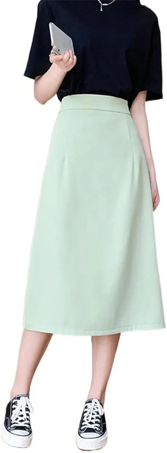 Women's High-Waisted Short Skirt, Spring and Summer, Large Size, Back Slit, Pencil Skirt
