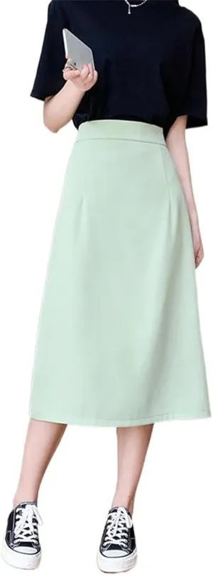 Women's High-Waisted Short Skirt, Spring and Summer, Large Size, Back Slit, Pencil Skirt