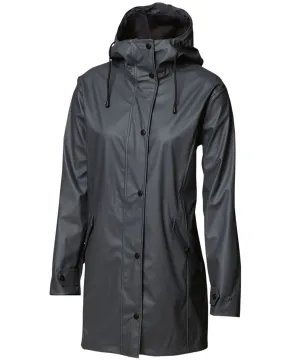 Womens Huntington  fashionable raincoat | Charcoal