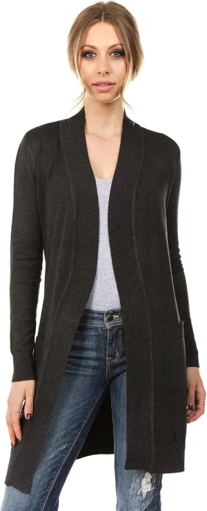 Women's Long Sleeve Sweater Duster Cardigan
