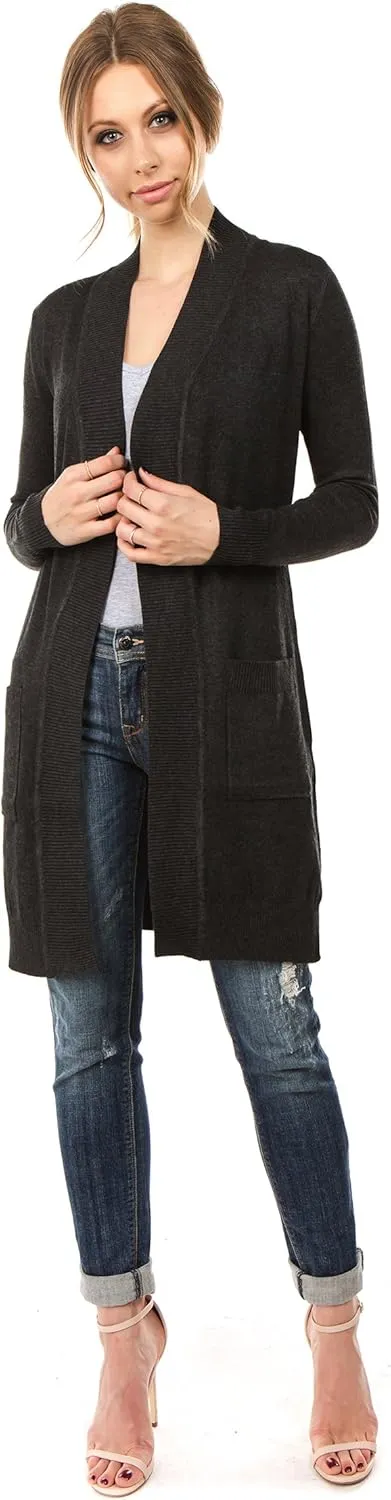 Women's Long Sleeve Sweater Duster Cardigan