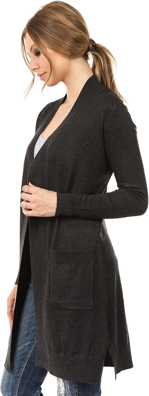 Women's Long Sleeve Sweater Duster Cardigan
