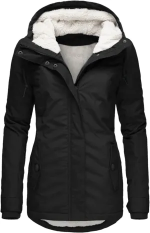 Wowomen Fluffy Fleece Jacket Warmth Tops Zipper Padded Coat Quilted Jackets Plus Size Fall Heated Jacket Sweater Soft